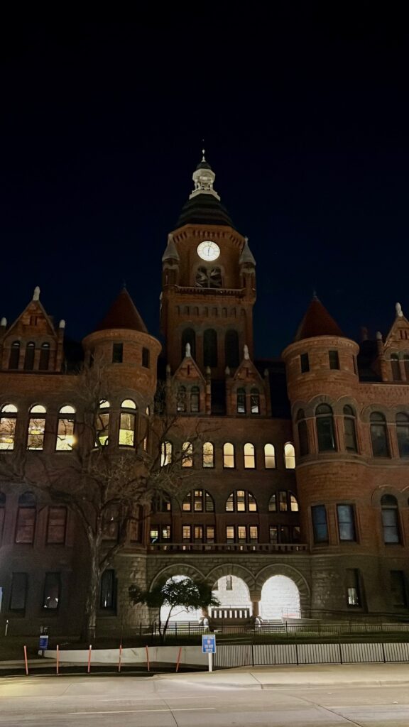 Historic Old Red Courthouse in Dallas, stop on the US Ghost Tour Adventures walking tour